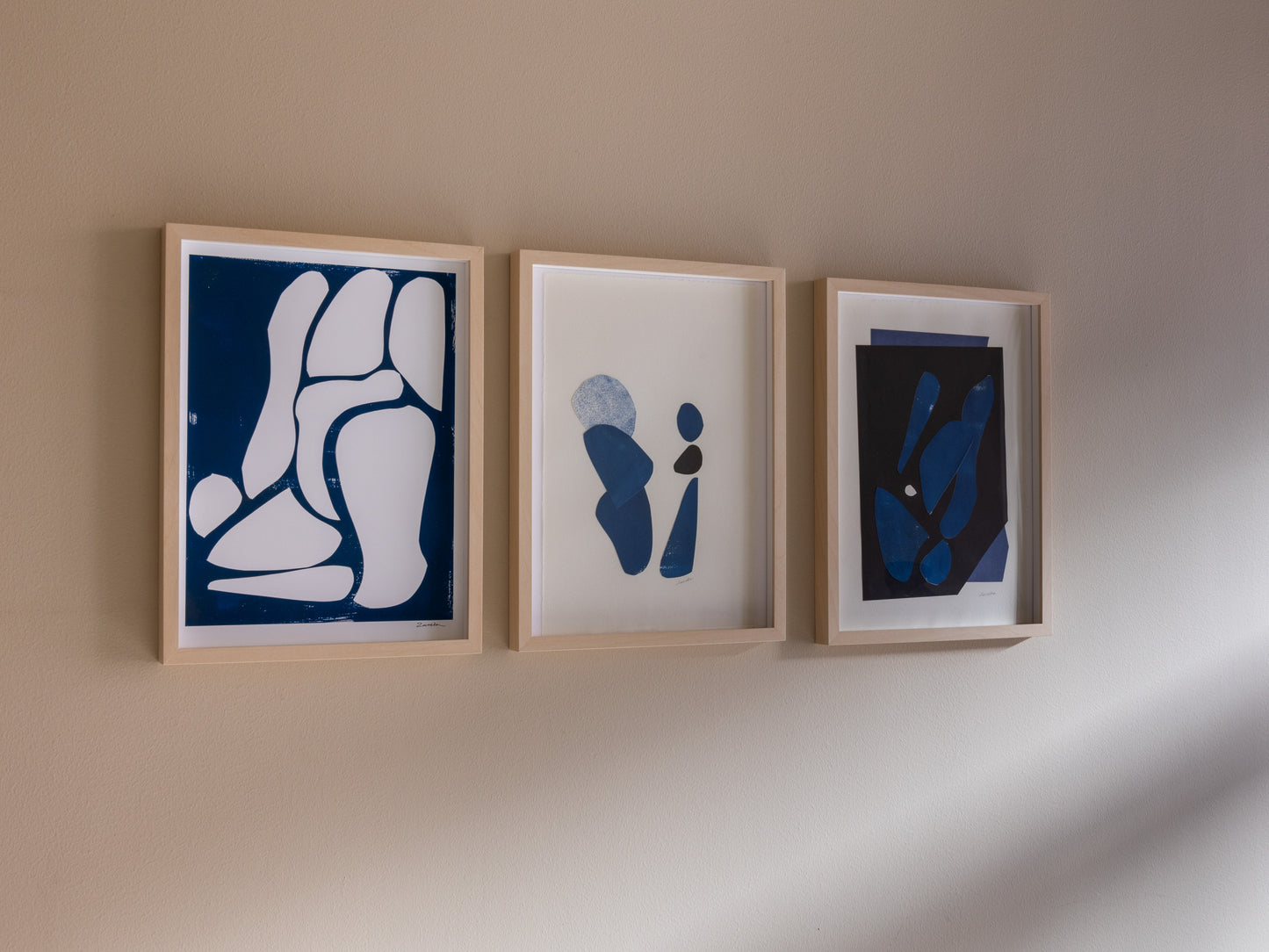 wall art abstract blue